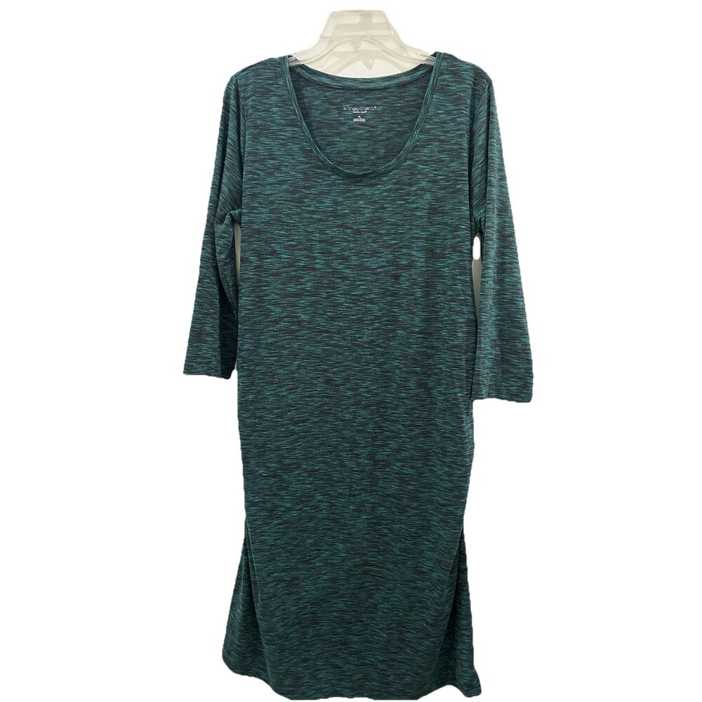 Liz Lange Maternity Dress Size XL Multicolor Scoop Neck 3/4 Sleeves Pullover